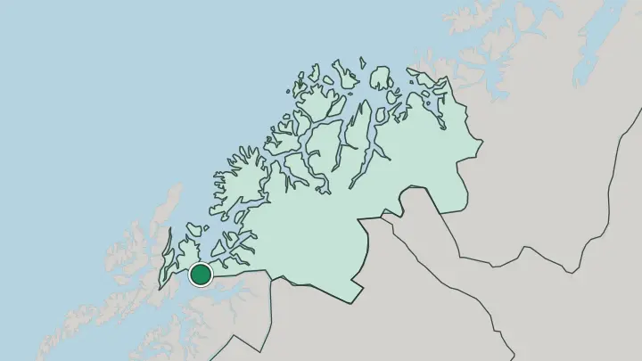 Map of Evenskjer in Norway