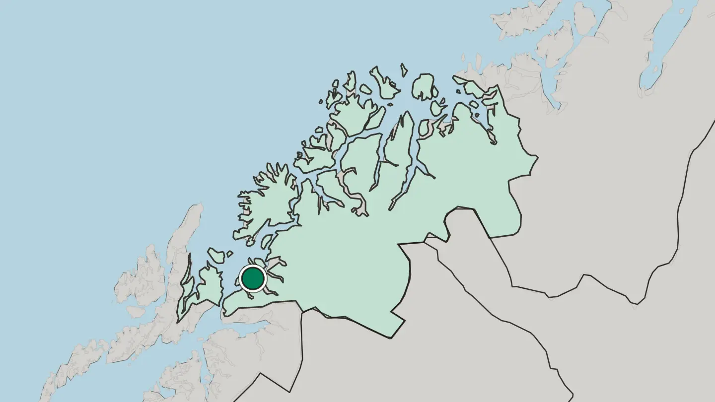 Map of Hamnvik in Norway