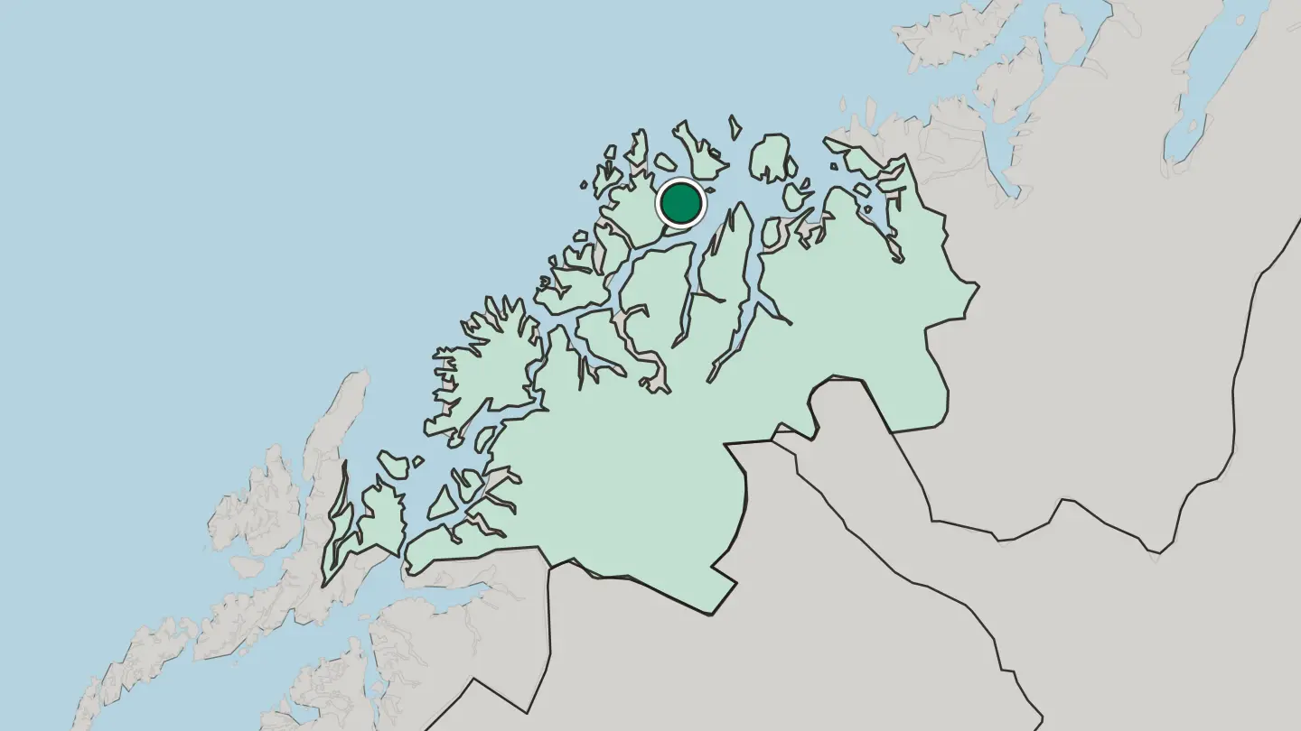 Map of Hansnes in Norway
