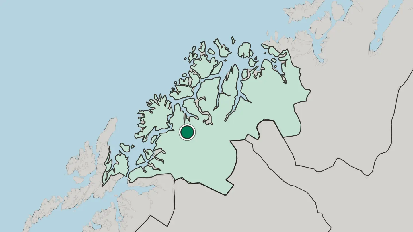 Map of Moen in Norway