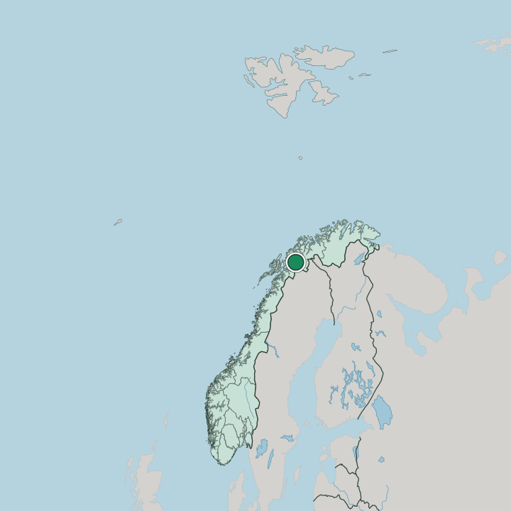Map showing Setermoen — In Norway