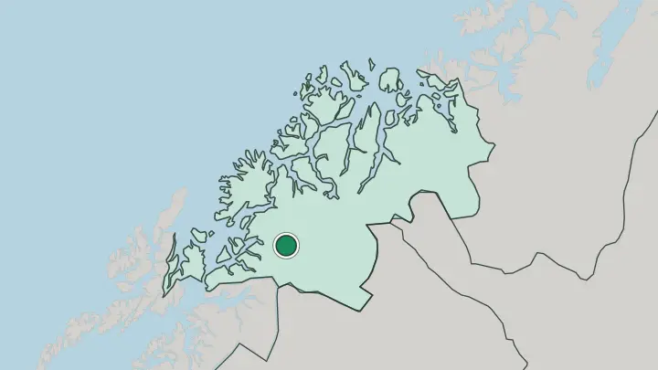 Map of Setermoen in Norway