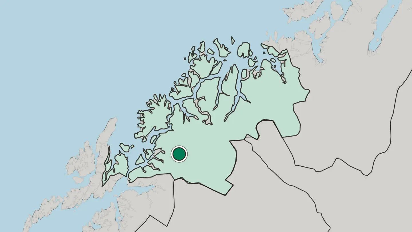 Map of Setermoen in Norway