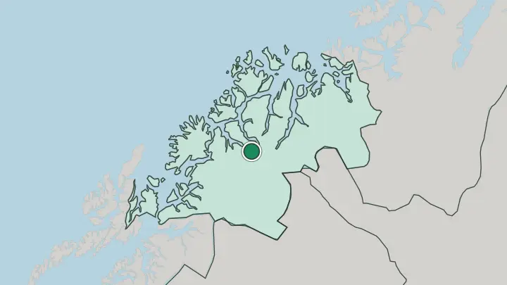 Map of Storsteinnes in Norway