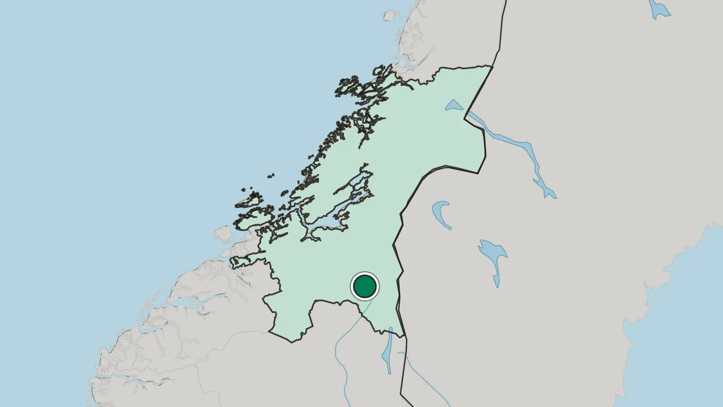 Map of Ålen in Norway
