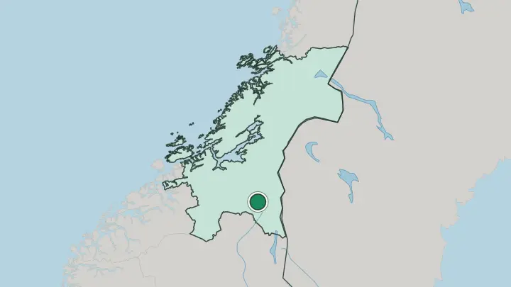 Map of Ålen in Norway