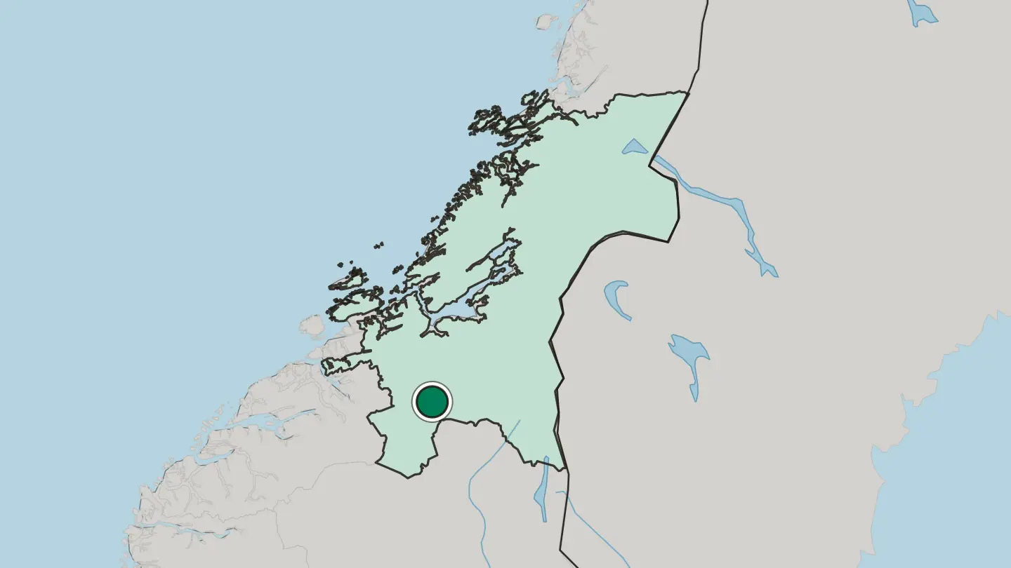 Map of Berkåk in Norway