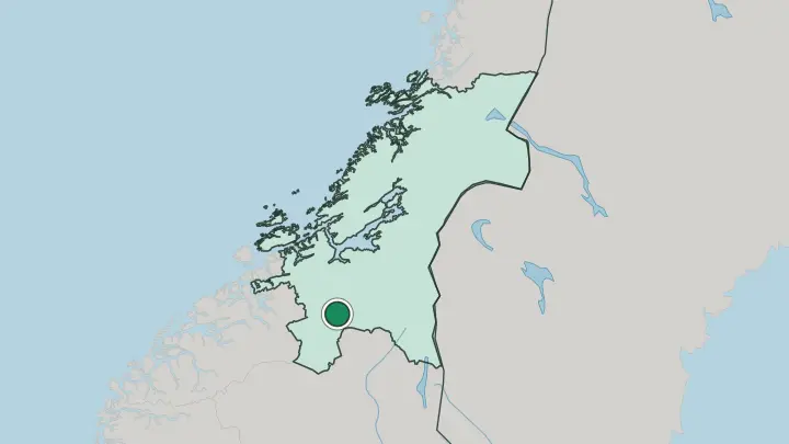 Map of Berkåk in Norway