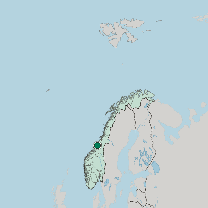 Map showing Botngård — In Norway