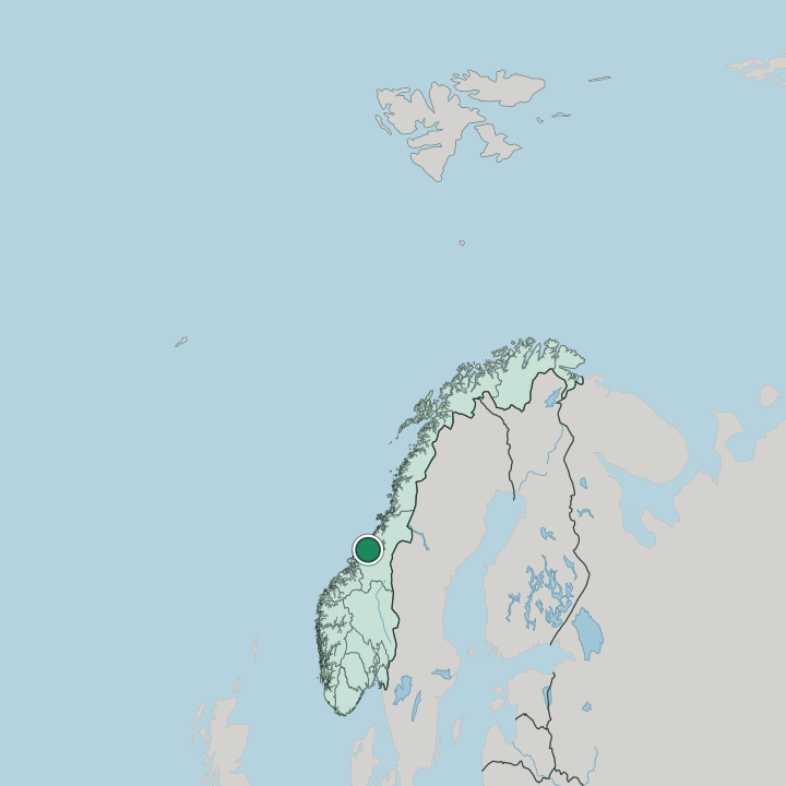 Map showing Botngård — In Norway