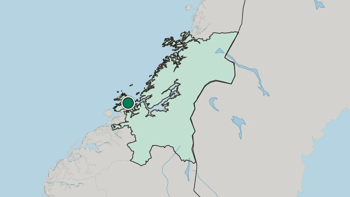 Map of Fillan in Norway