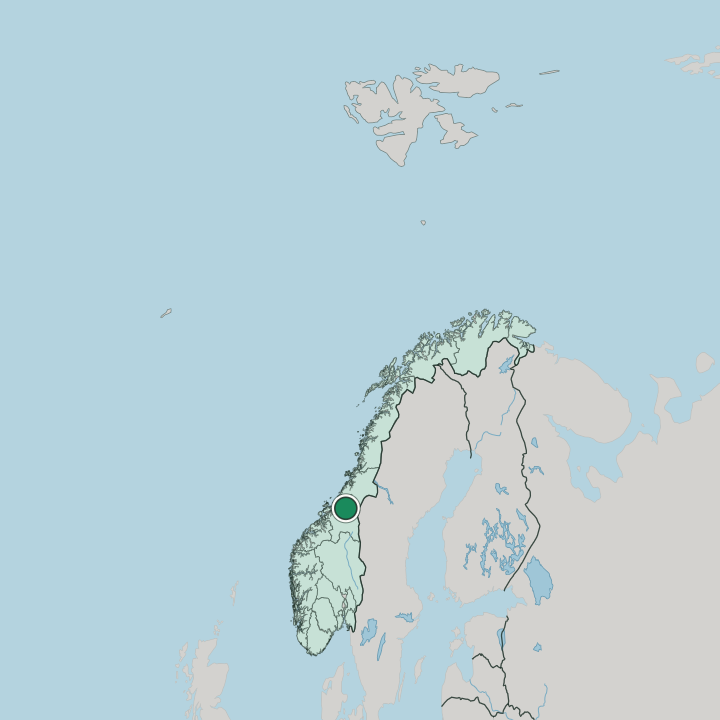 Map showing Frosta — In Norway