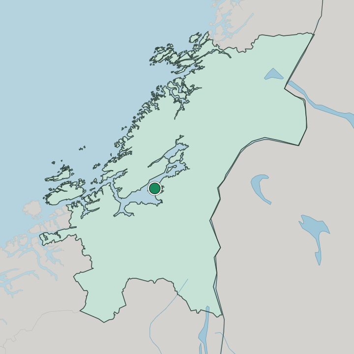 Map showing Frosta — In Trøndelag