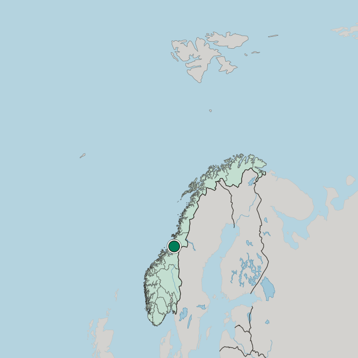 Map showing Malm — In Norway
