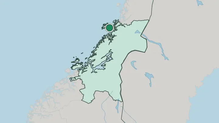 Map of Rørvik in Norway