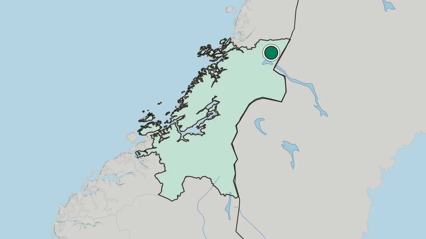 Map of Røyrvik in Norway