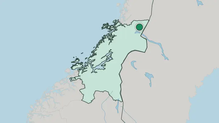 Map of Røyrvik in Norway