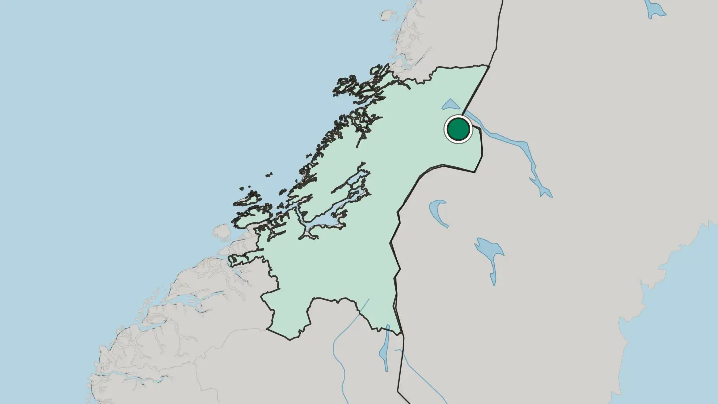 Map of Sandvika in Norway