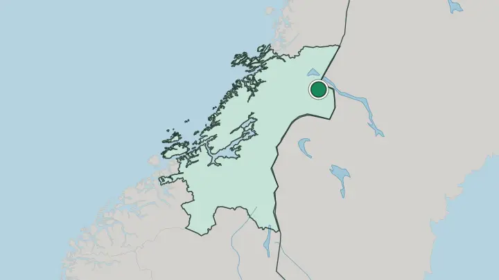 Map of Sandvika in Norway