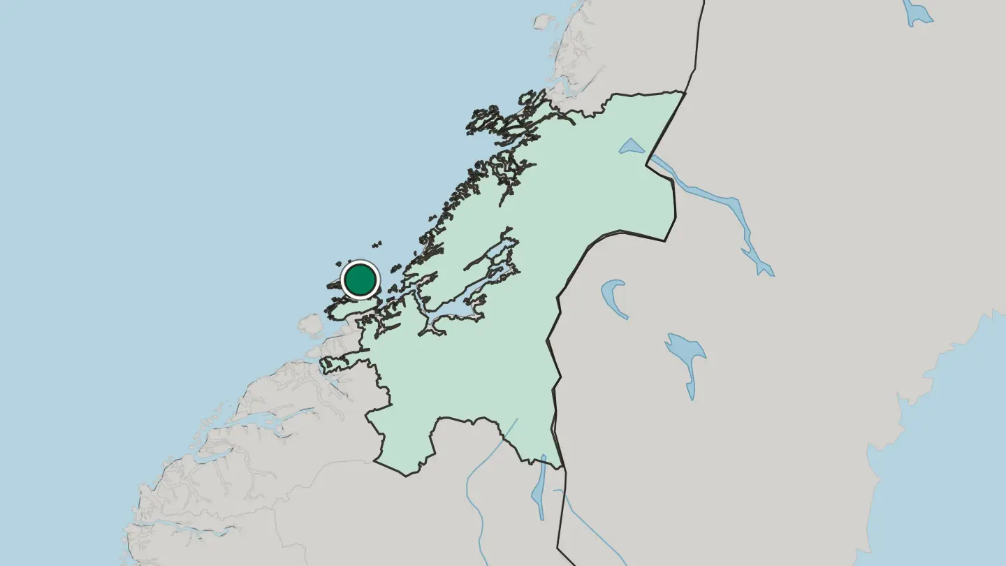 Map of Sistranda in Norway
