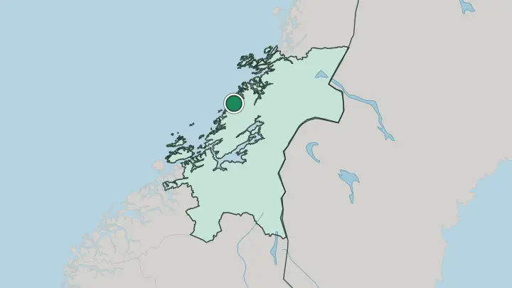 Map of Steinsdalen in Norway