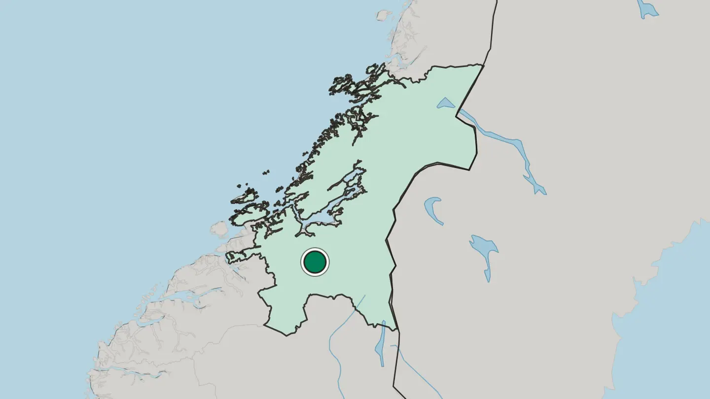 Map of Støren in Norway