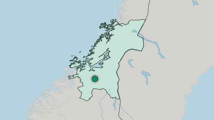 Map of Støren in Norway