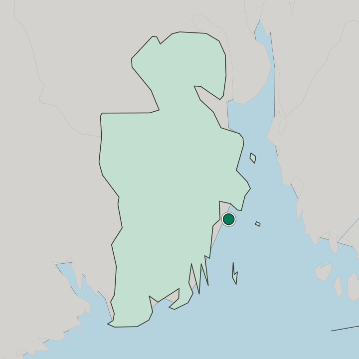 Map showing Borgheim — In Vestfold fylke