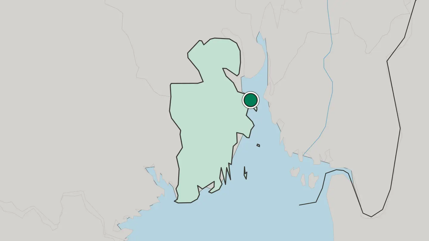Map of Horten in Norway