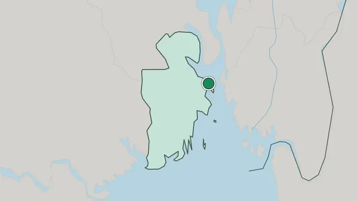 Map of Horten in Norway