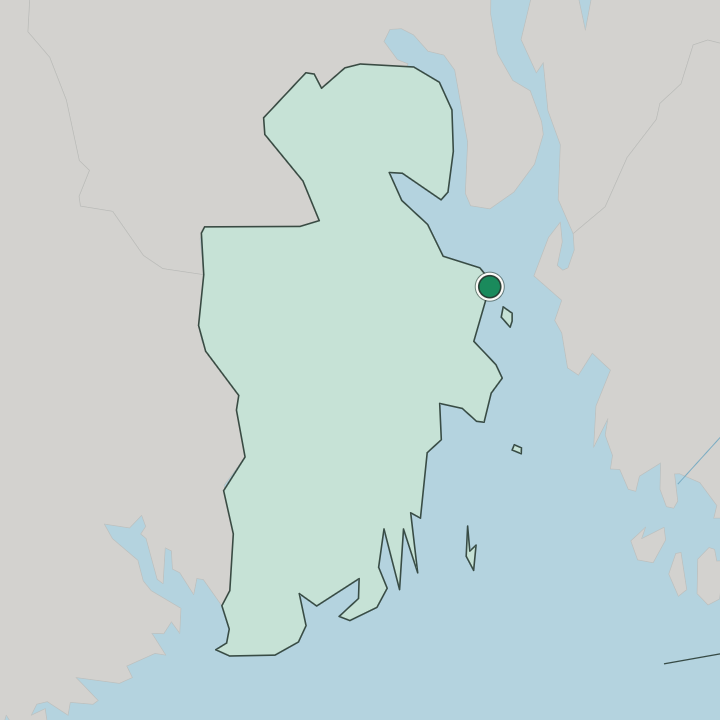 Map showing Horten — In Vestfold