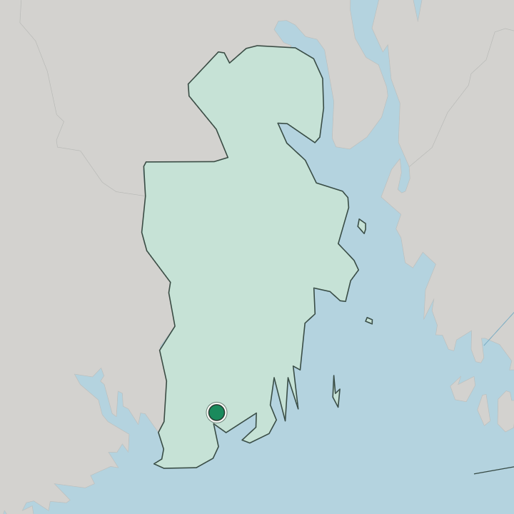 Map showing Larvik — In Vestfold