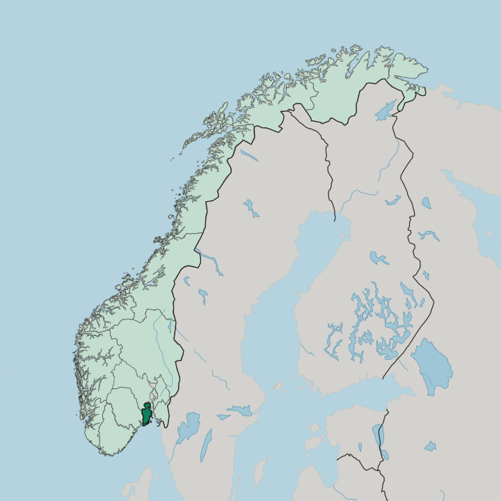 Map showing Vestfold fylke — In Norway