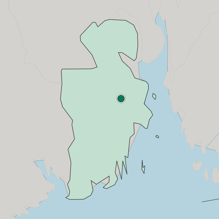 Map showing Revetal — In Vestfold fylke