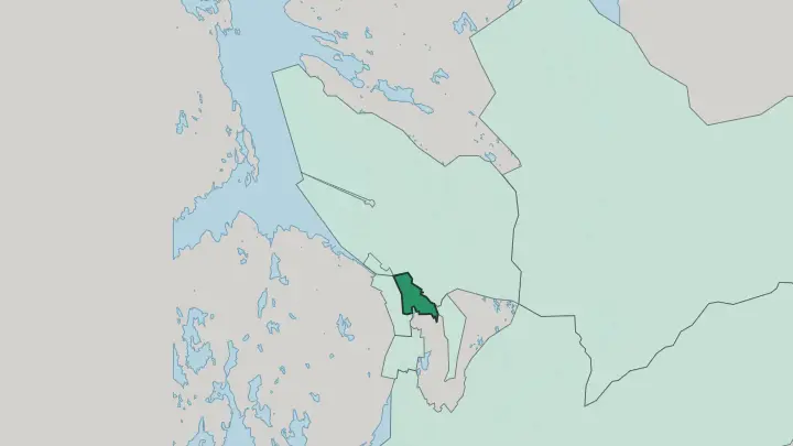 Map of Kronstad in Bergen