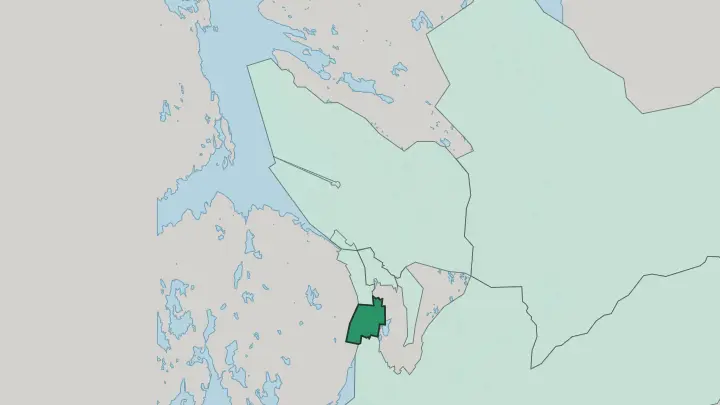 Map of Minde in Bergen