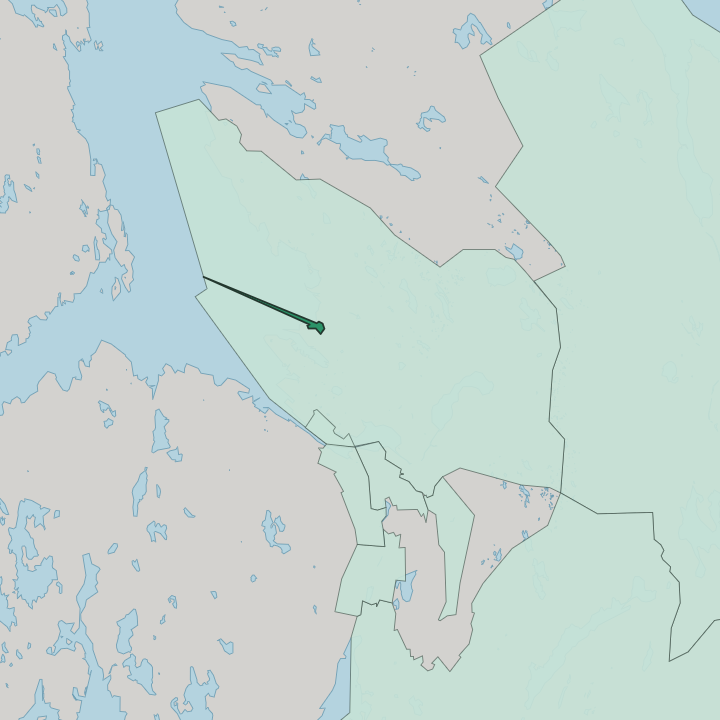 Map showing Skuteviken — In Bergen