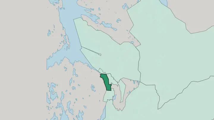 Map of Solheim in Bergen