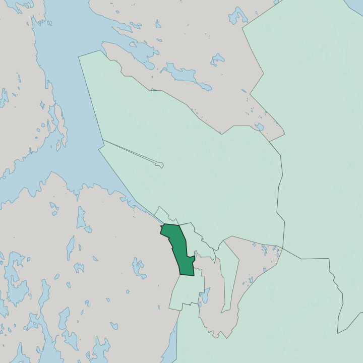 Map showing Solheim — In Bergen