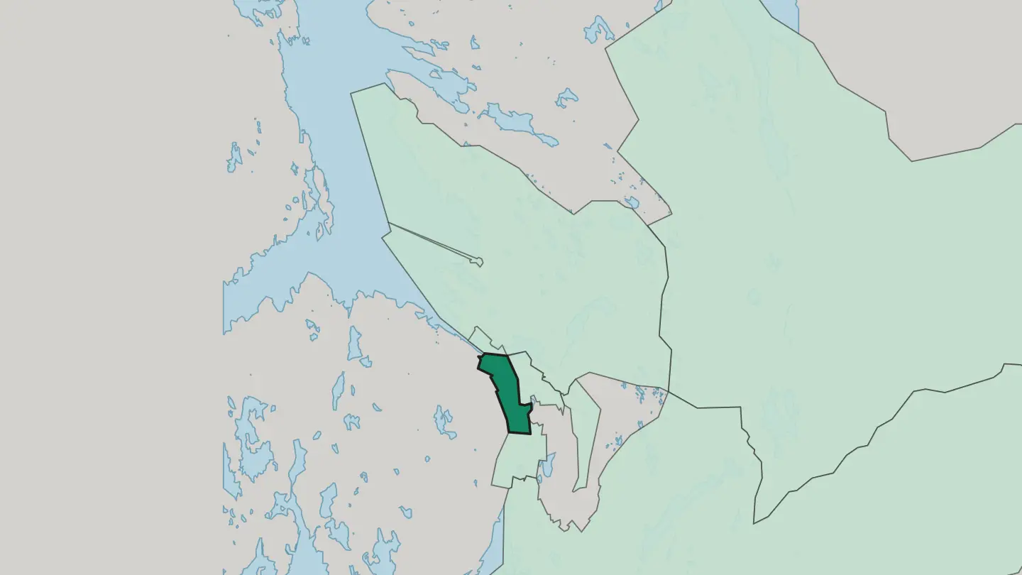 Map of Solheim in Bergen
