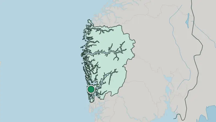 Map of Fitjar in Norway