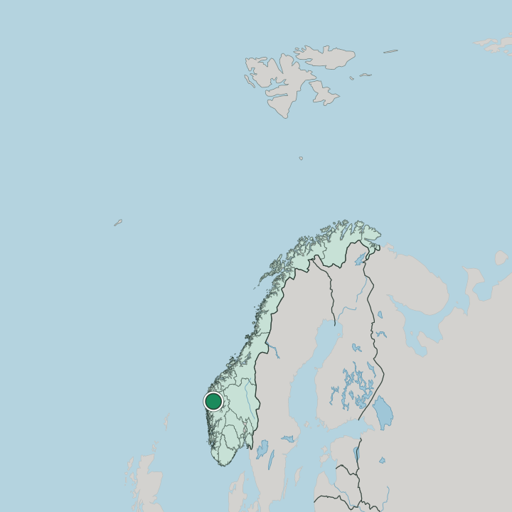 Map showing Førde — In Norway