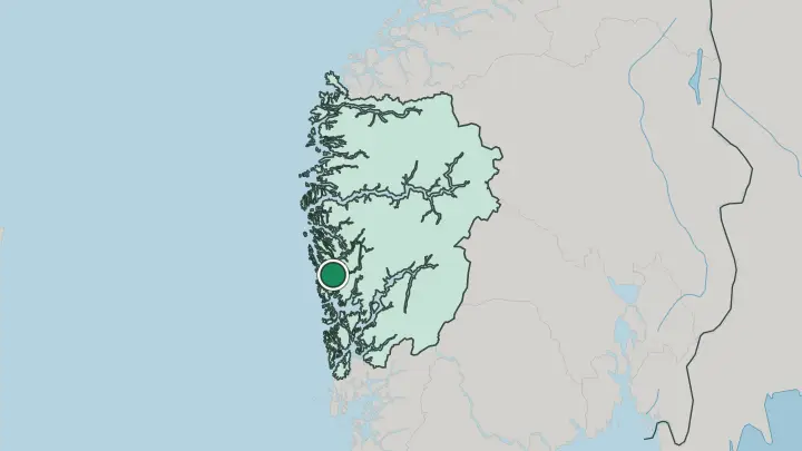 Map of Kleppestø in Norway