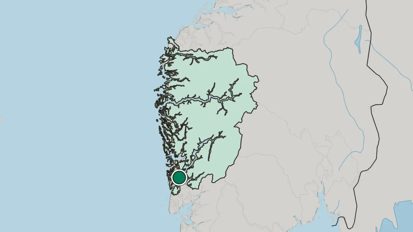 Map of Leirvik in Norway