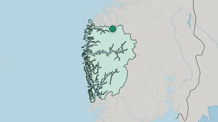 Map of Stryn in Norway