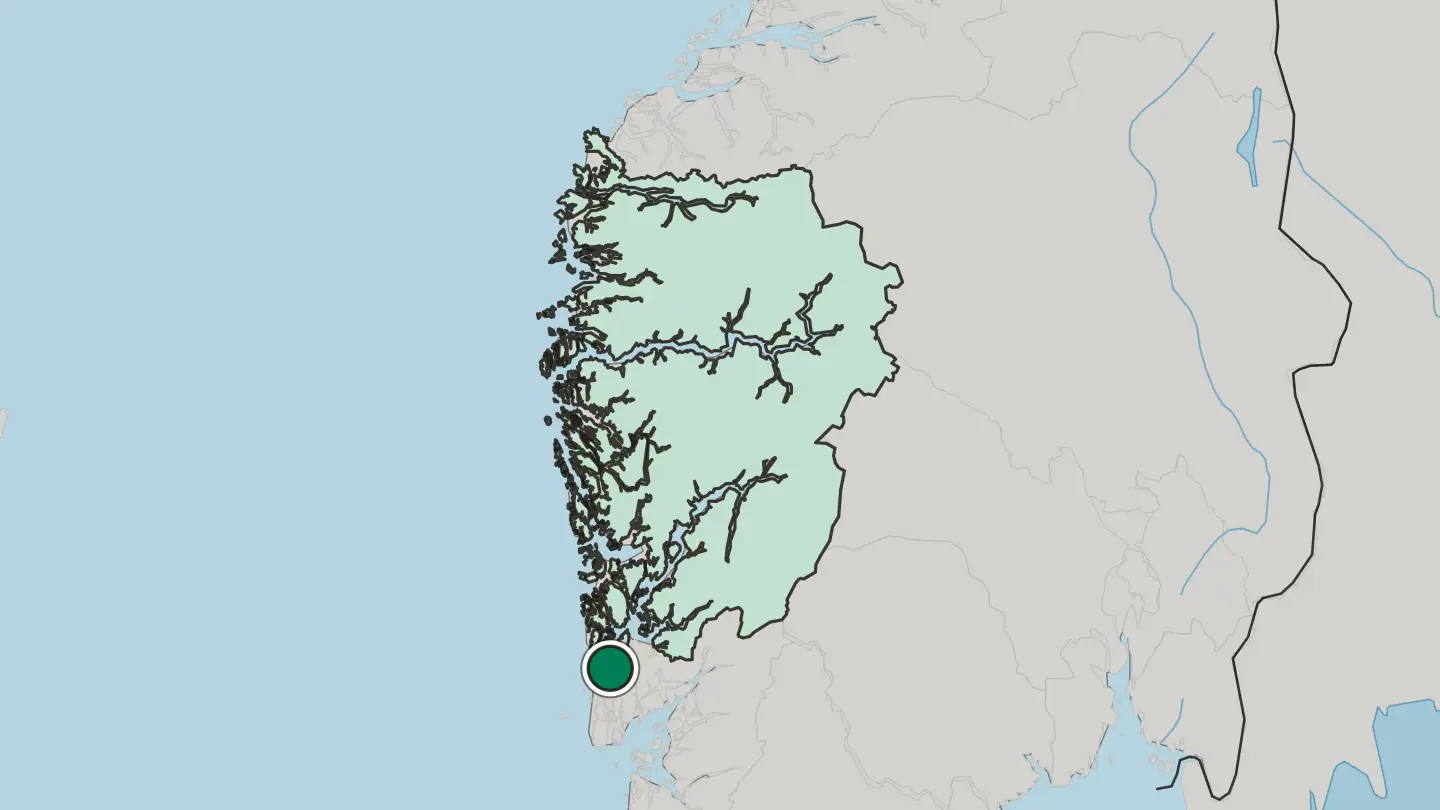 Map of Sveio in Norway