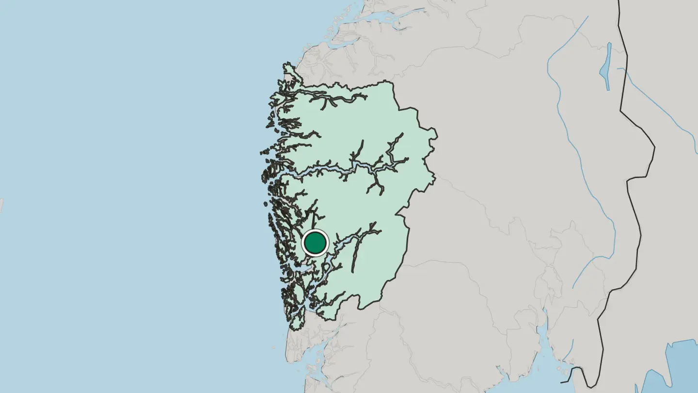 Map of Tysse in Norway