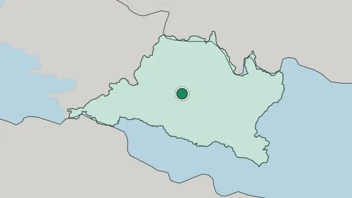 Map of Kathmandu in Nepal