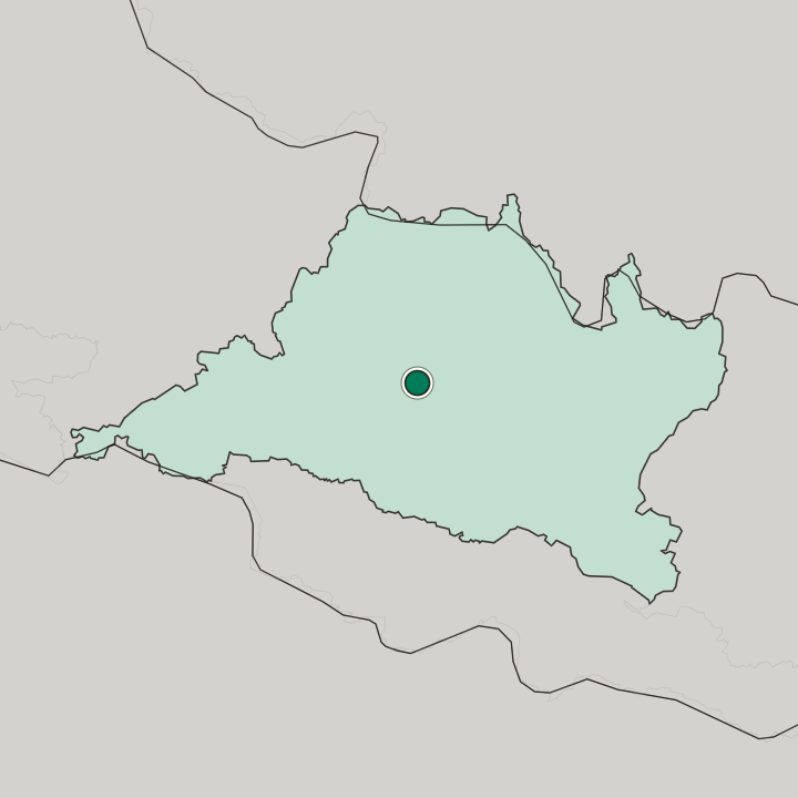 Map showing Kathmandu — In Bagmati Province