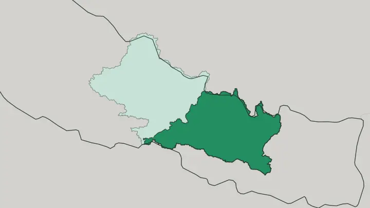 Map of Bagmati Province in Nepal